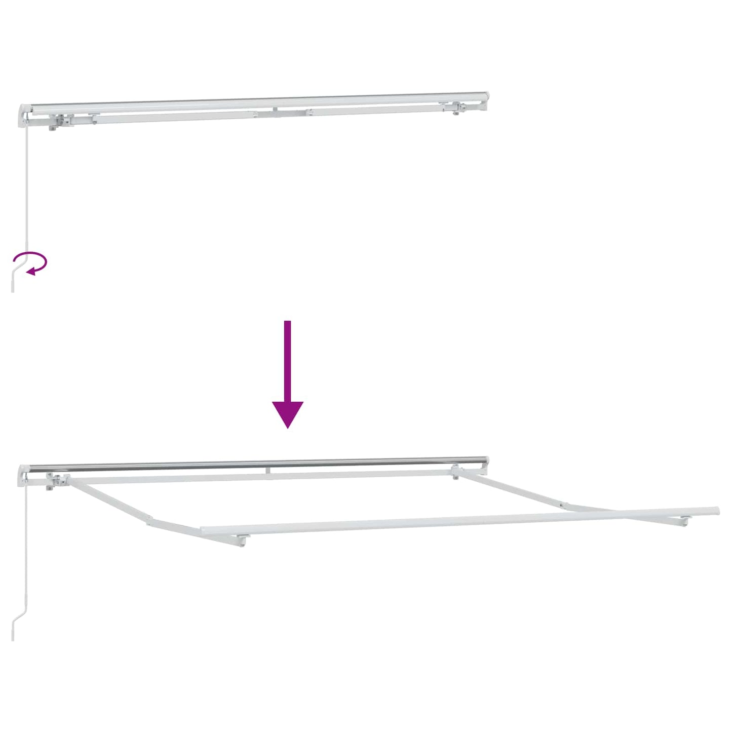 Retractable Awning Taupe 450 x 300 cm Polyester and Aluminium