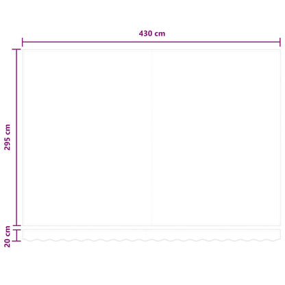Retractable Awning Taupe 450 x 300 cm Polyester and Aluminium