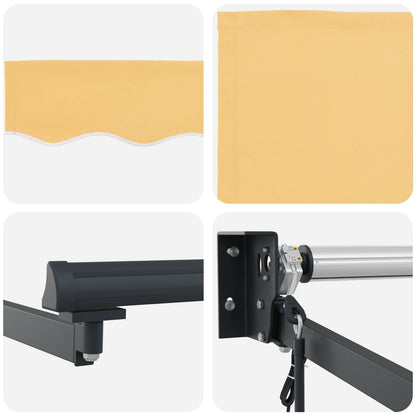 Electric Retractable Awning Sand 4.5 x 3 m