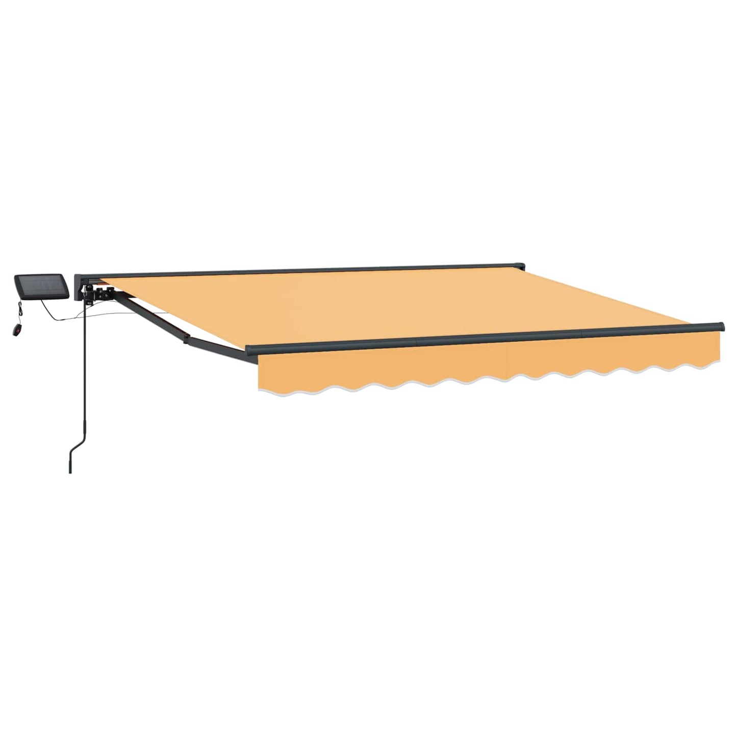 Manual Awning Frame with LEDs Sand 5 x 3 m