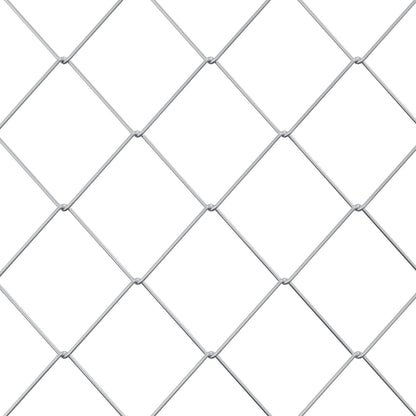 Chain Link Fence Galvanised 2 x 10 m Glass