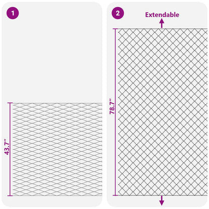 Chain Link Fence Galvanised 2 x 10 m Glass