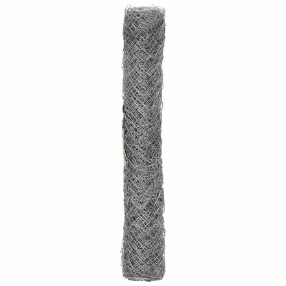 Chain Link Fence Galvanised 2 x 20 m Glass