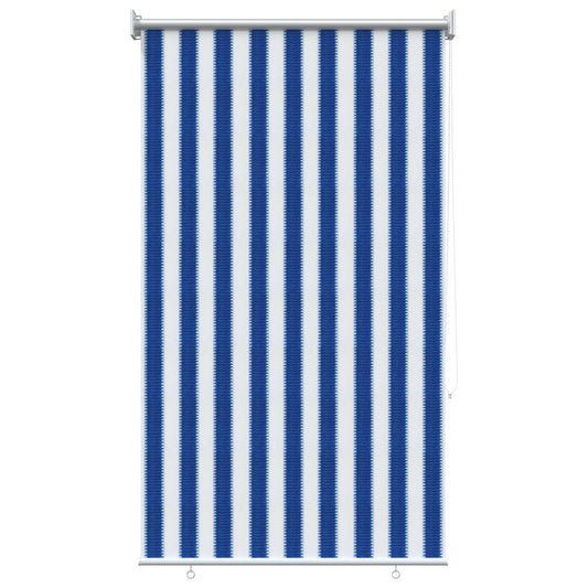 Outdoor Roller Blind 90% UV Block Blue and White Stripe HDPE