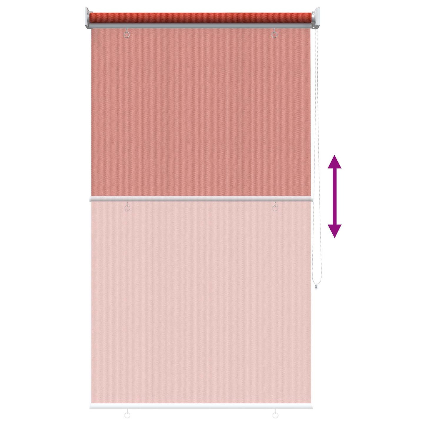 Outdoor Roller Blind 90% UV Block Terracota 60 x 140 cm HDPE