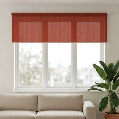 Outdoor Roller Blind 90% UV Block Terracota 350 x 140 cm HDPE