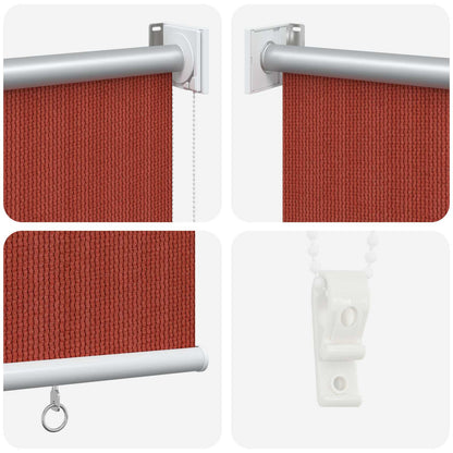 Outdoor Roller Blind 90% UV Block Terracota 400 x 230 cm HDPE