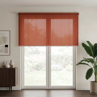 Outdoor Roller Blind 90% UV Block Terracota 400 x 230 cm HDPE