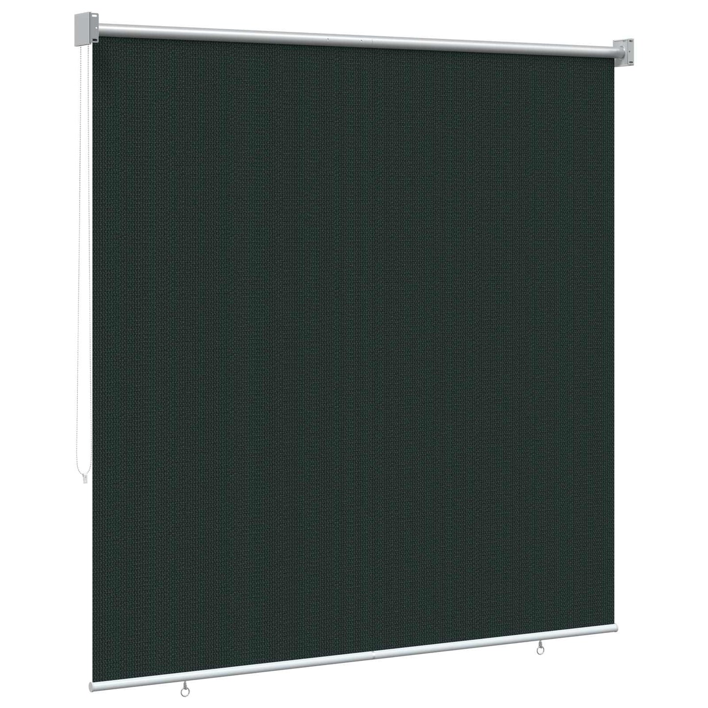 Outdoor Roller Blind 90% UV Block Dark Green 160 x 140 cm HDPE
