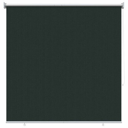 Outdoor Roller Blind 90% UV Block Dark Green 160 x 140 cm HDPE