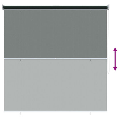 Outdoor Roller Blind 90% UV Block Dark Green 160 x 140 cm HDPE