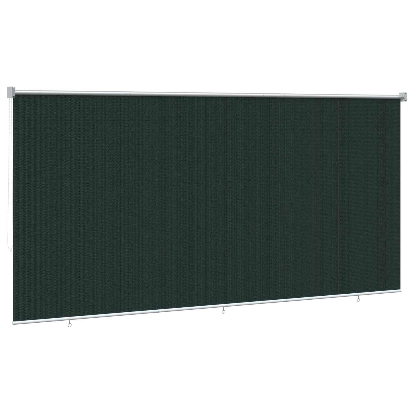 Outdoor Roller Blind 90% UV Block Dark Green 400 x 140 cm HDPE