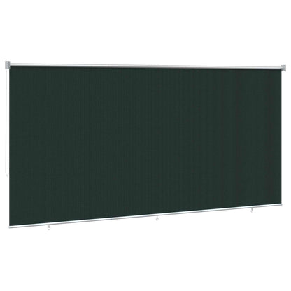 Outdoor Roller Blind 90% UV Block Dark Green 400 x 140 cm HDPE