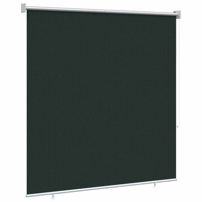 Outdoor Roller Blind 90% UV Block Dark Green 160 x 230 cm HDPE
