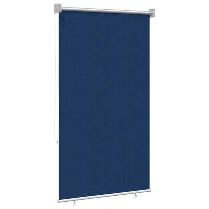 Outdoor Roller Blind 90% UV Block Blue 80 x 140 cm HDPE