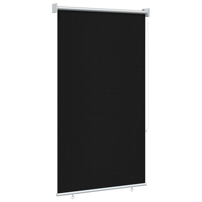 Outdoor Roller Blind 90% UV Block Black 80 x 140 cm HDPE