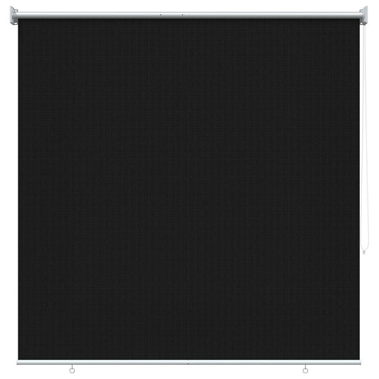 Outdoor Roller Blind 90% UV Block Black 140 x 140 cm HDPE