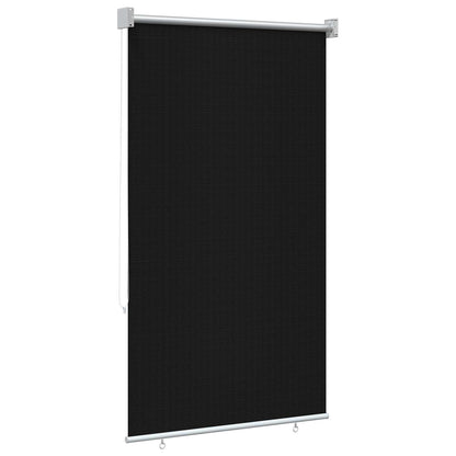 Outdoor Roller Blind 90% UV Block Black 80 x 230 cm HDPE