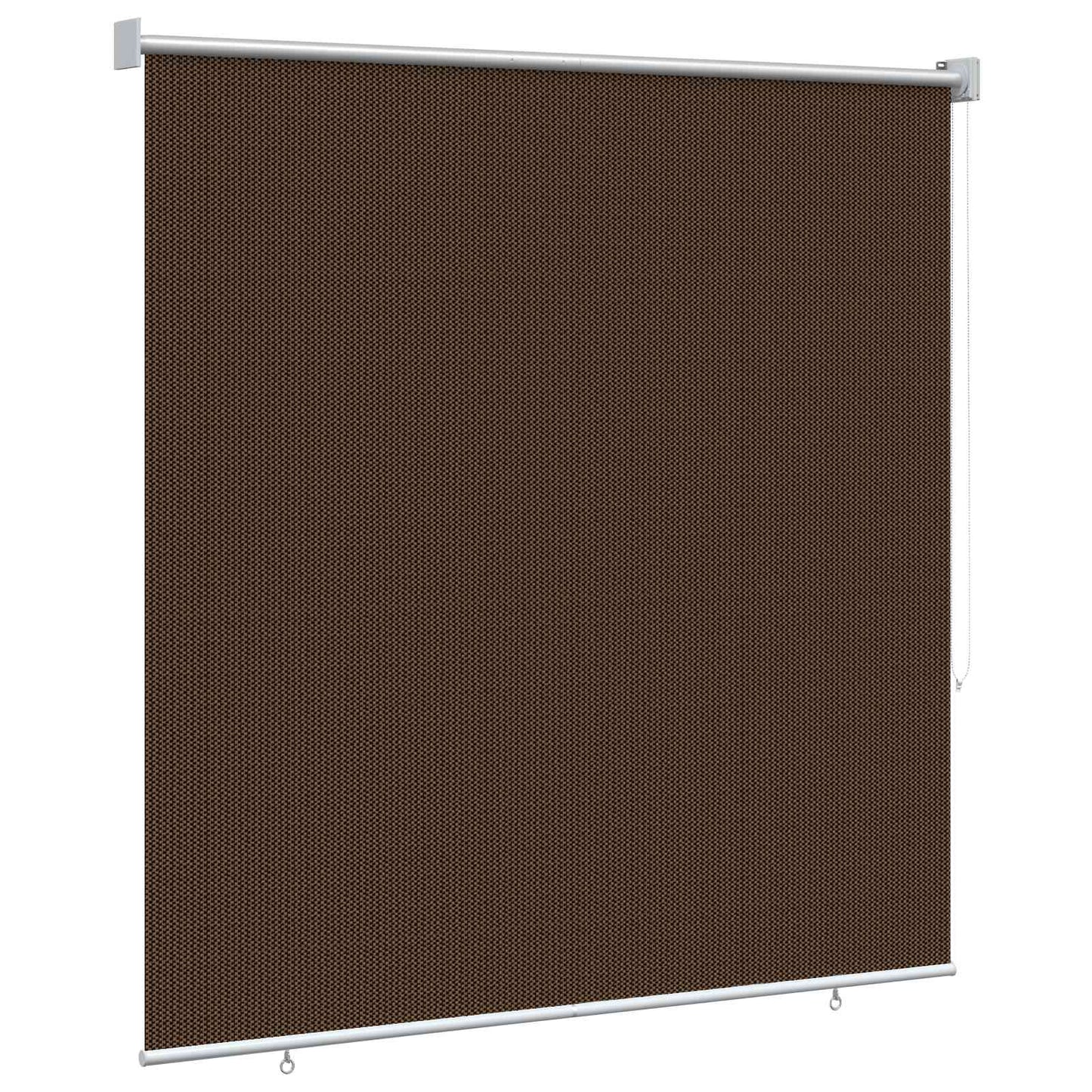 Outdoor Roller Blind 90% UV Block Brown 140 x 140 cm HDPE