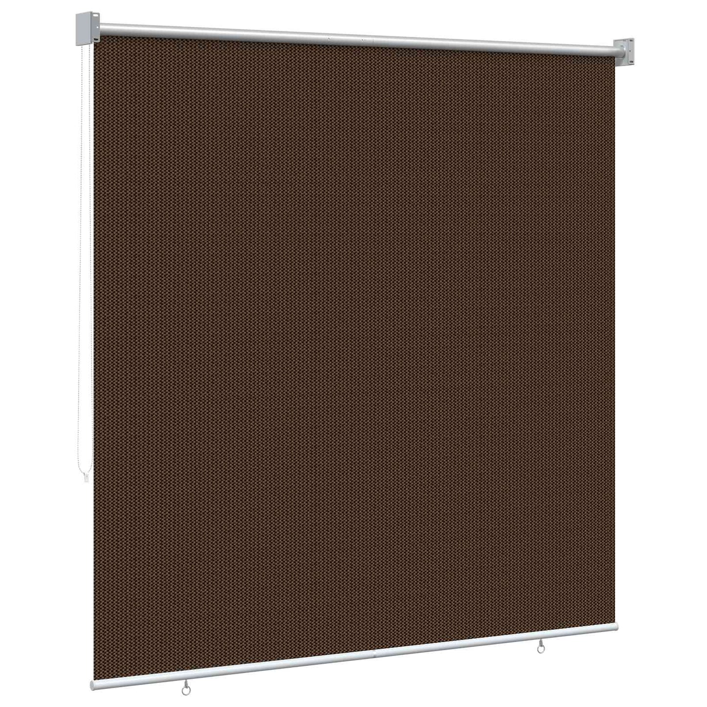 Outdoor Roller Blind 90% UV Block Brown 140 x 140 cm HDPE