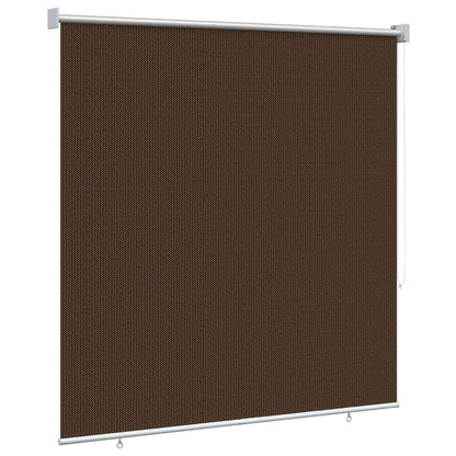 Outdoor Roller Blind 90% UV Block Brown 120 x 230 cm HDPE