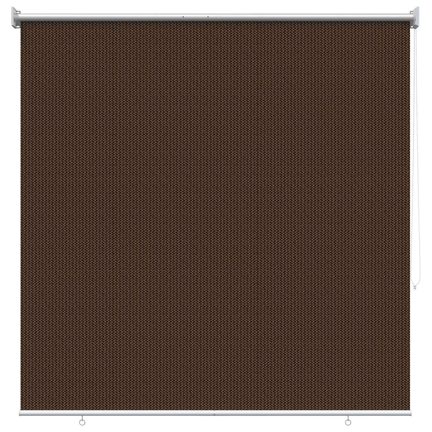 Outdoor Roller Blind 90% UV Block Brown 120 x 230 cm HDPE