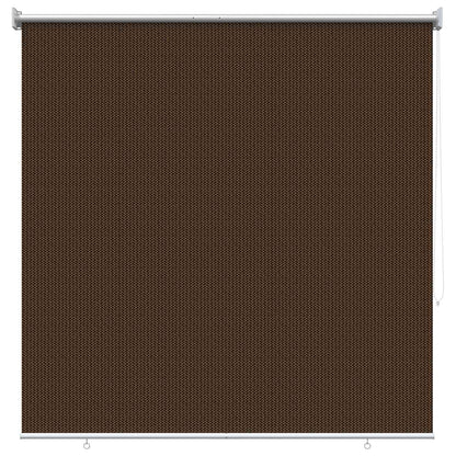 Outdoor Roller Blind 90% UV Block Brown 120 x 230 cm HDPE