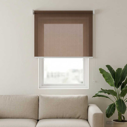 Outdoor Roller Blind 90% UV Block Taupe 60 x 140 cm HDPE