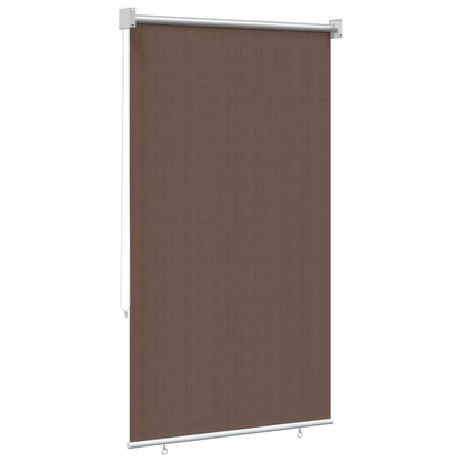 Outdoor Roller Blind 90% UV Block Taupe 100 x 140 cm HDPE