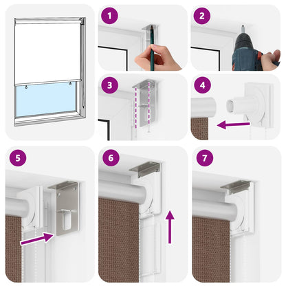 Outdoor Roller Blind 90% UV Block Taupe 350 x 140 cm HDPE