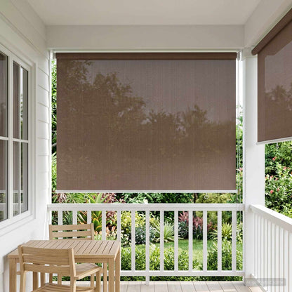 Outdoor Roller Blind 90% UV Block Taupe 60 x 230 cm HDPE