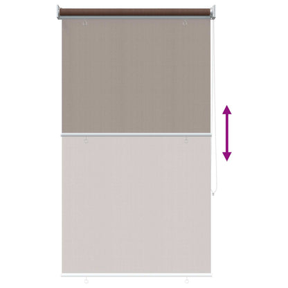 Outdoor Roller Blind 90% UV Block Taupe 60 x 230 cm HDPE