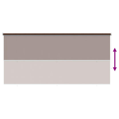 Outdoor Roller Blind 90% UV Block Taupe 350 x 230 cm HDPE