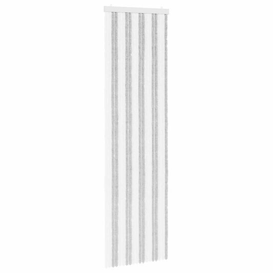 Insect Curtain Chenille Light Grey and White 56 x 200 cm