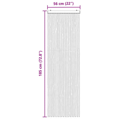 Insect Curtain Chenille Grey and Black 56 x 185 cm 100% PP