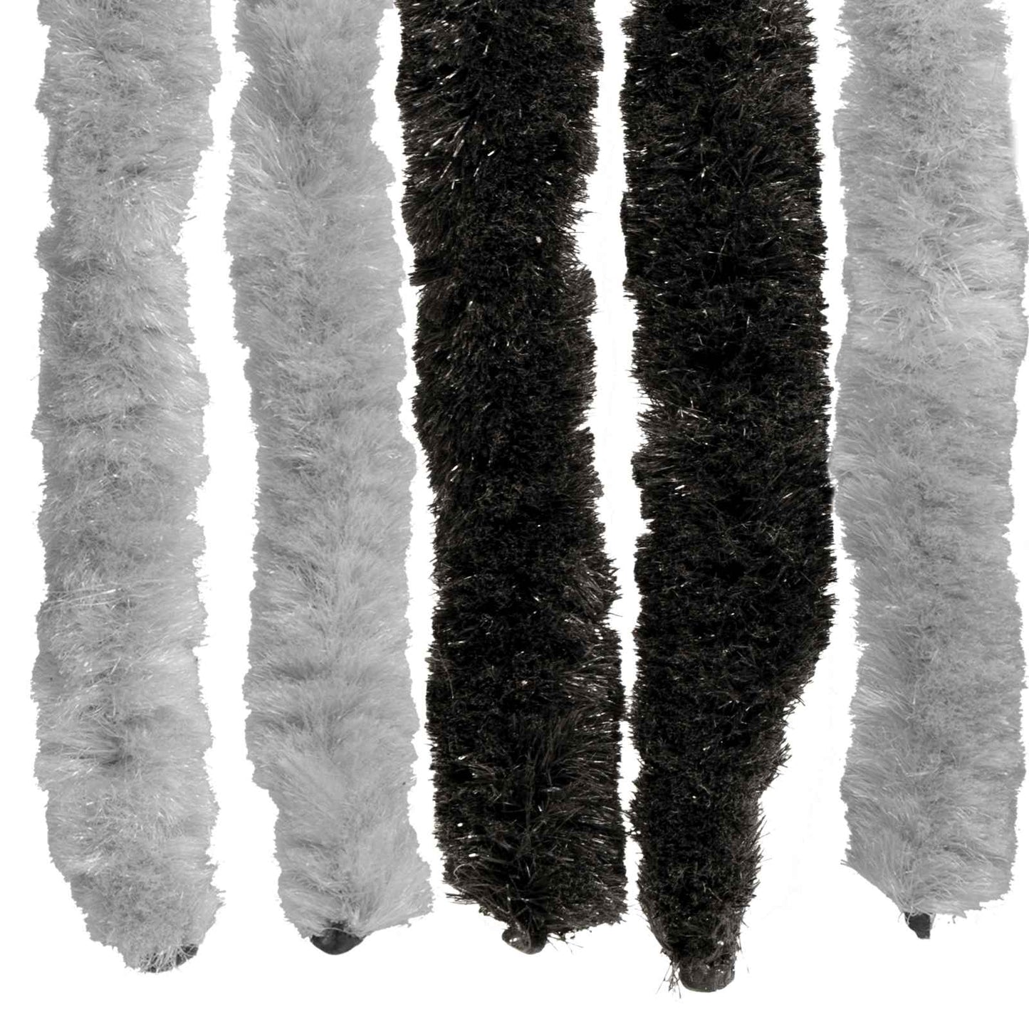 Insect Curtain Chenille Grey and Black 90 x 220 cm 100% PP