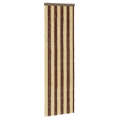 Insect Curtain Chenille Brown and Beige 56 x 185 cm 100% PP