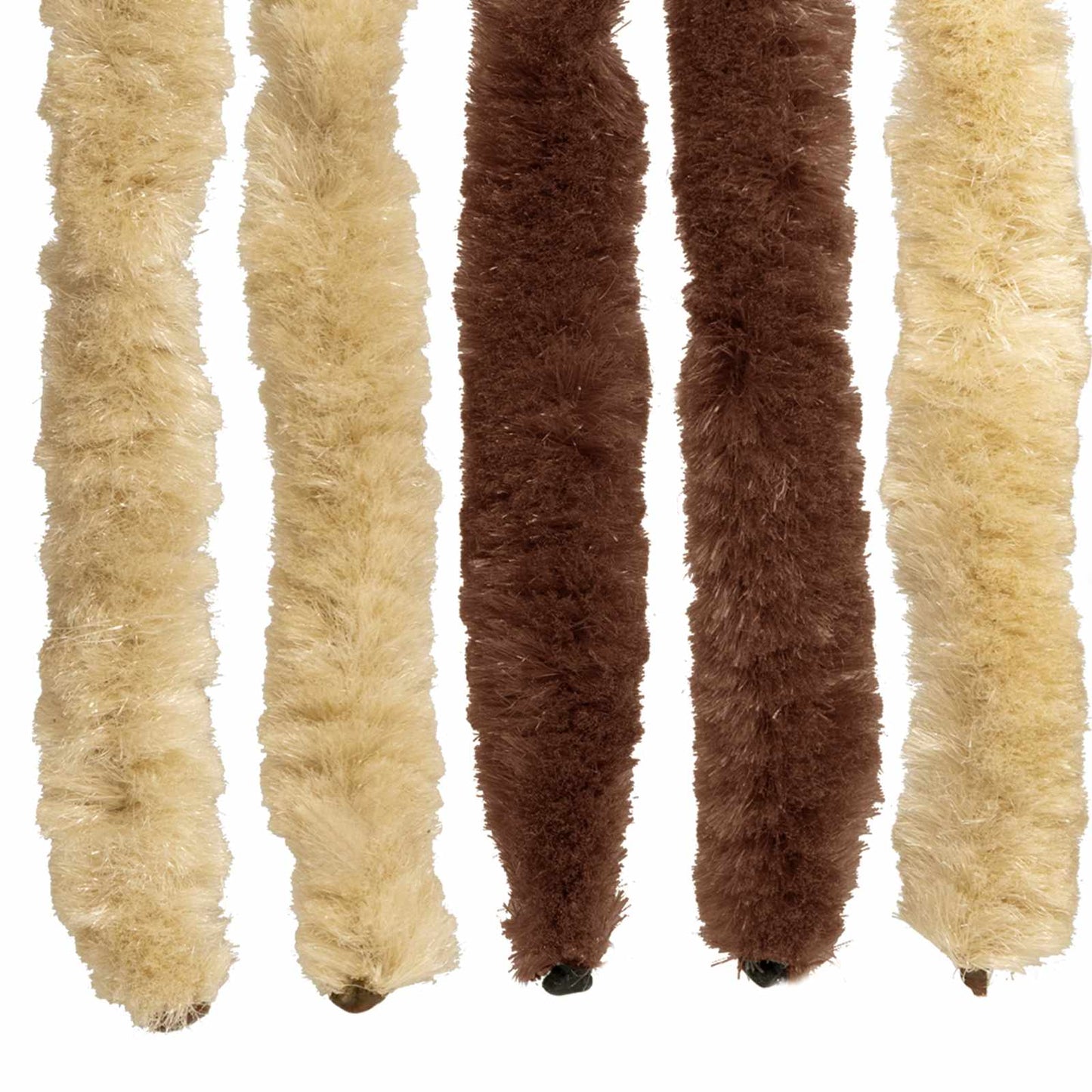 Insect Curtain Chenille Brown and Beige 90 x 200 cm 100% PP