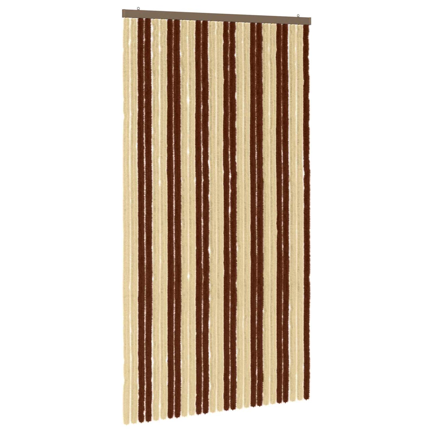 Insect Curtain Chenille Brown and Beige 118 x 220 cm 100% PP