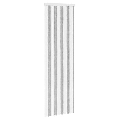 Insect Curtain Chenille Grey and White 56 x 185 cm 100% PP
