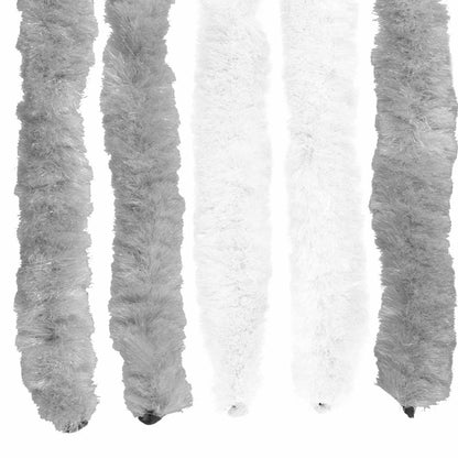 Insect Curtain Chenille Grey and White 90 x 220 cm 100% PP