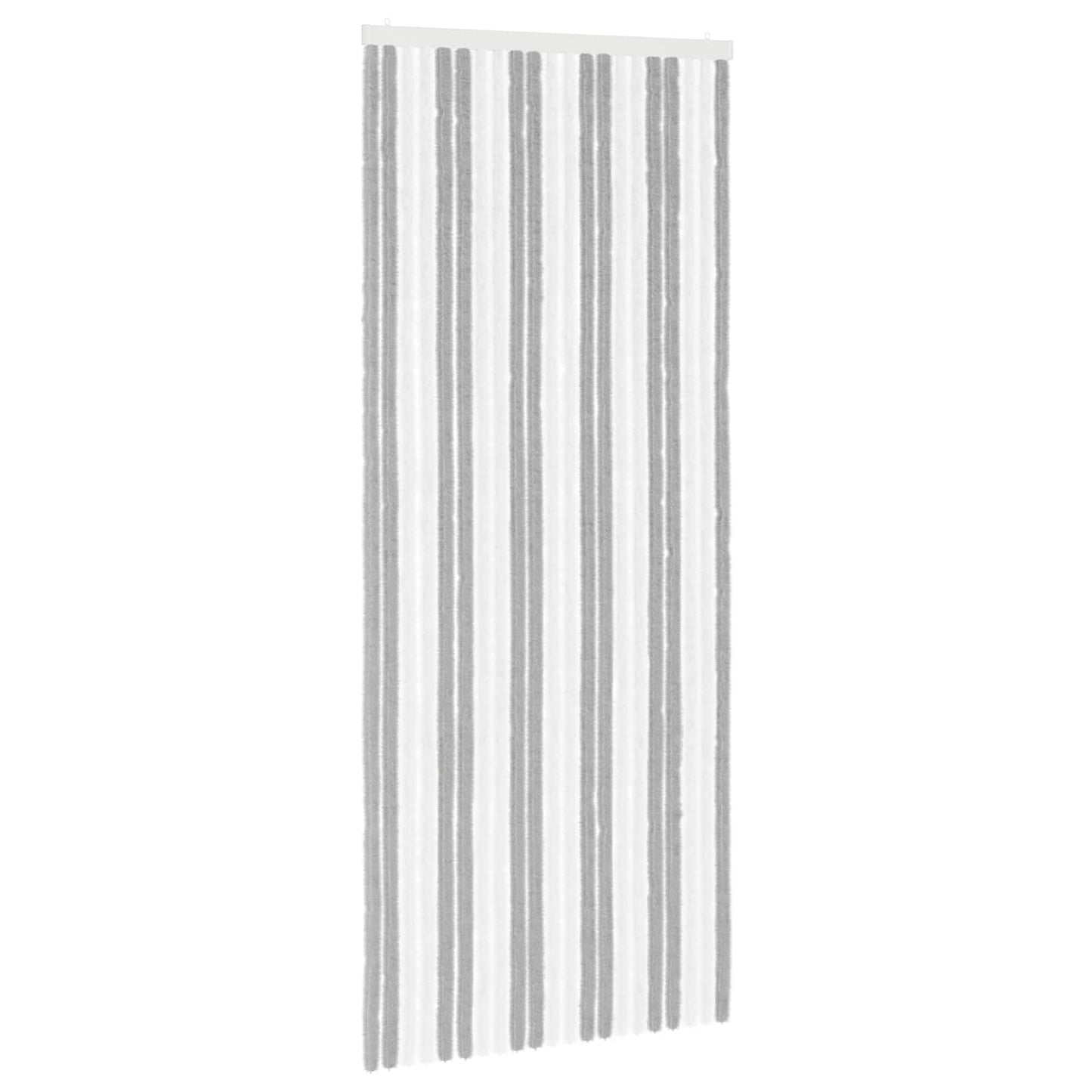 Insect Curtain Chenille Grey and White 90 x 220 cm 100% PP