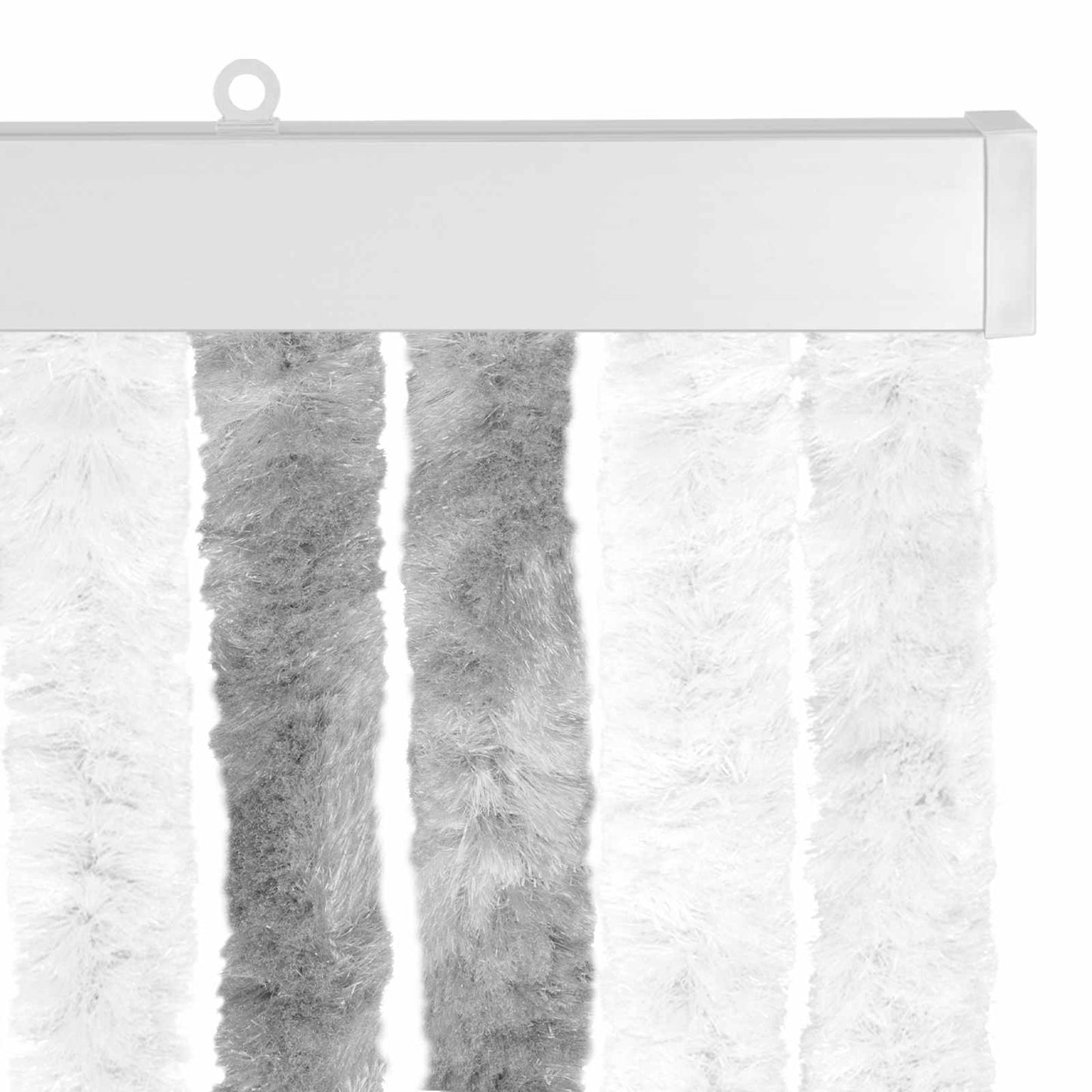 Insect Curtain Chenille Grey and White 118 x 220 cm 100% PP