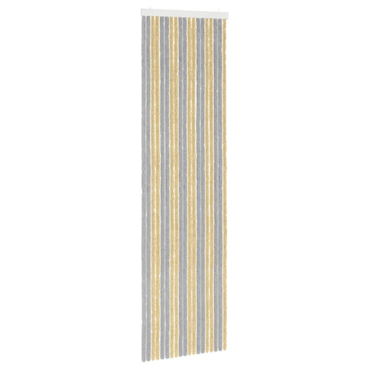 Insect Curtain Chenille Grey and Beige 56 x 200 cm 100% PP