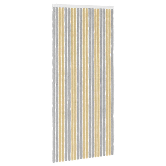 Insect Curtain Chenille Grey and Beige 90 x 200 cm 100% PP
