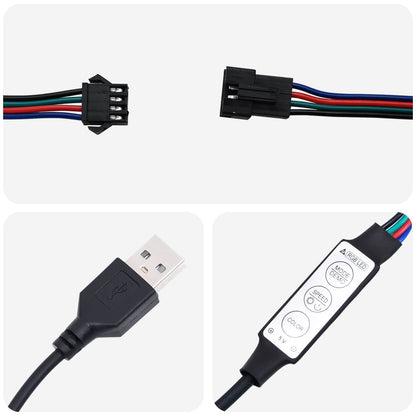 LED Strip 55 cm Multicolour PVC