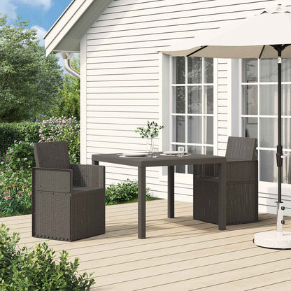 Garden Dining Chairs 2 pcs Light Grey PP