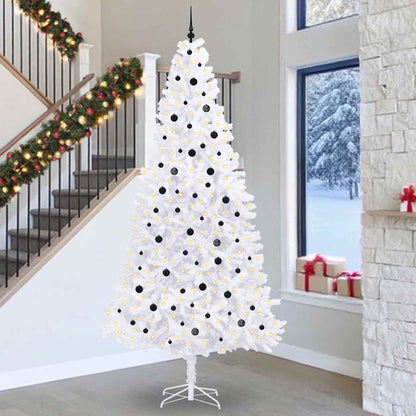 Artificial Christmas Tree with Stand White 300 cm PVC and Steel