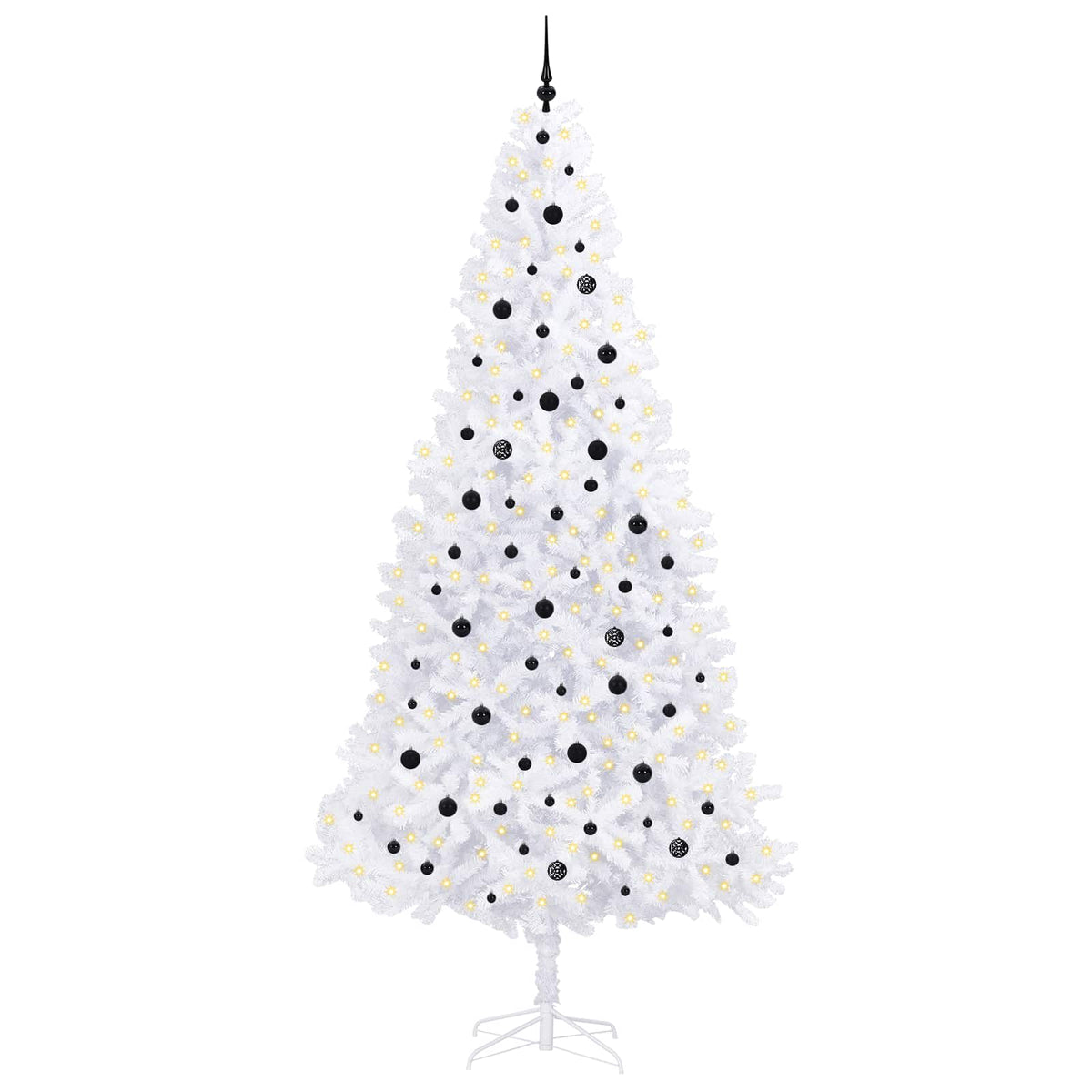 Artificial Christmas Tree with Stand White 300 cm PVC and Steel