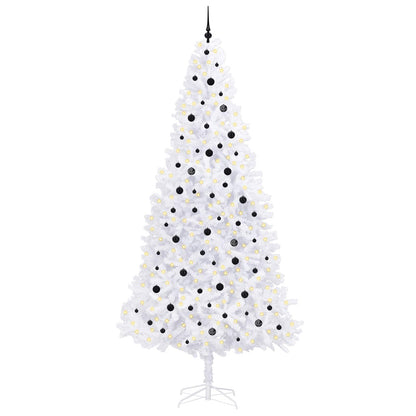 Artificial Christmas Tree with Stand White 300 cm PVC and Steel